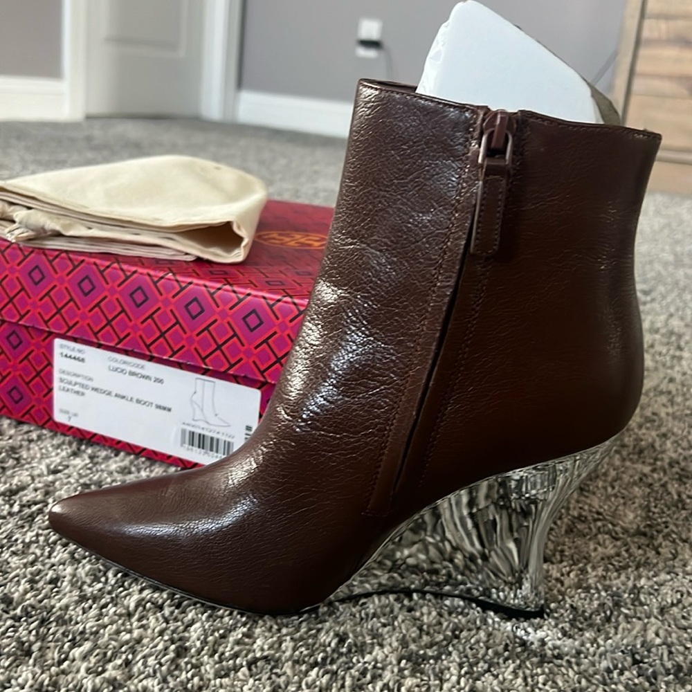 Tory Burch Wedge ankle boot new with box